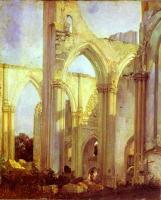 Richard Parkes Bonington - Abbey of St. Berlin, near St. Omer